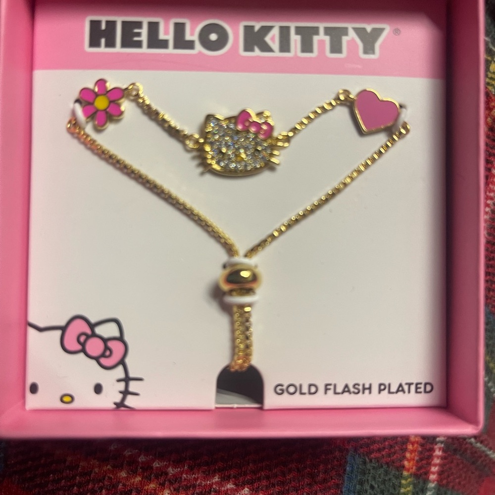 Hello kitty gold slide bracelet